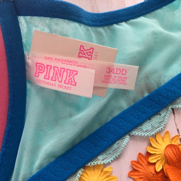 NWT Pink By VS Date Racerback, 34DD - Picture 4 of 4